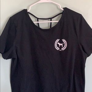 PINK campus strappy back tshirt